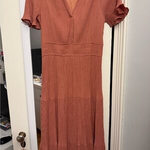 Blu Pepper Dusty Rose Midi Dress